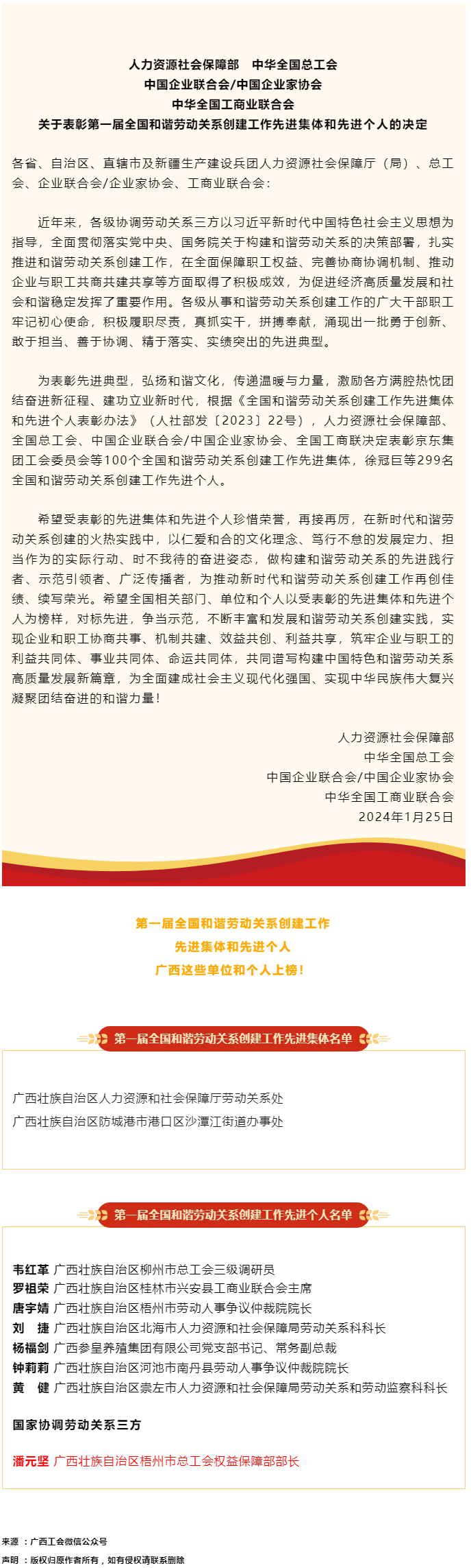 喜報(bào)，第一屆全國和諧勞動(dòng)關(guān)系創(chuàng)建工作先進(jìn)集體和先進(jìn)個(gè)人名單公布 梧州市1人上榜.png